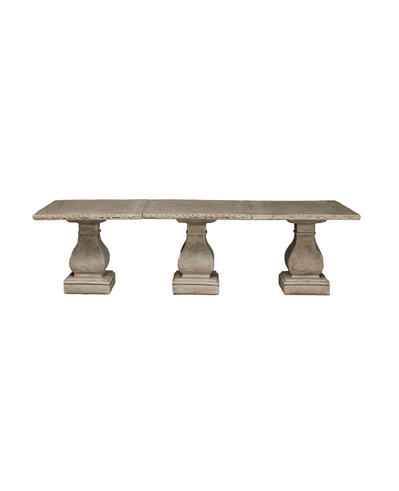 Reproduction Cast Rectangle Dining Table - Hewn Edge from Domestic made of Cement