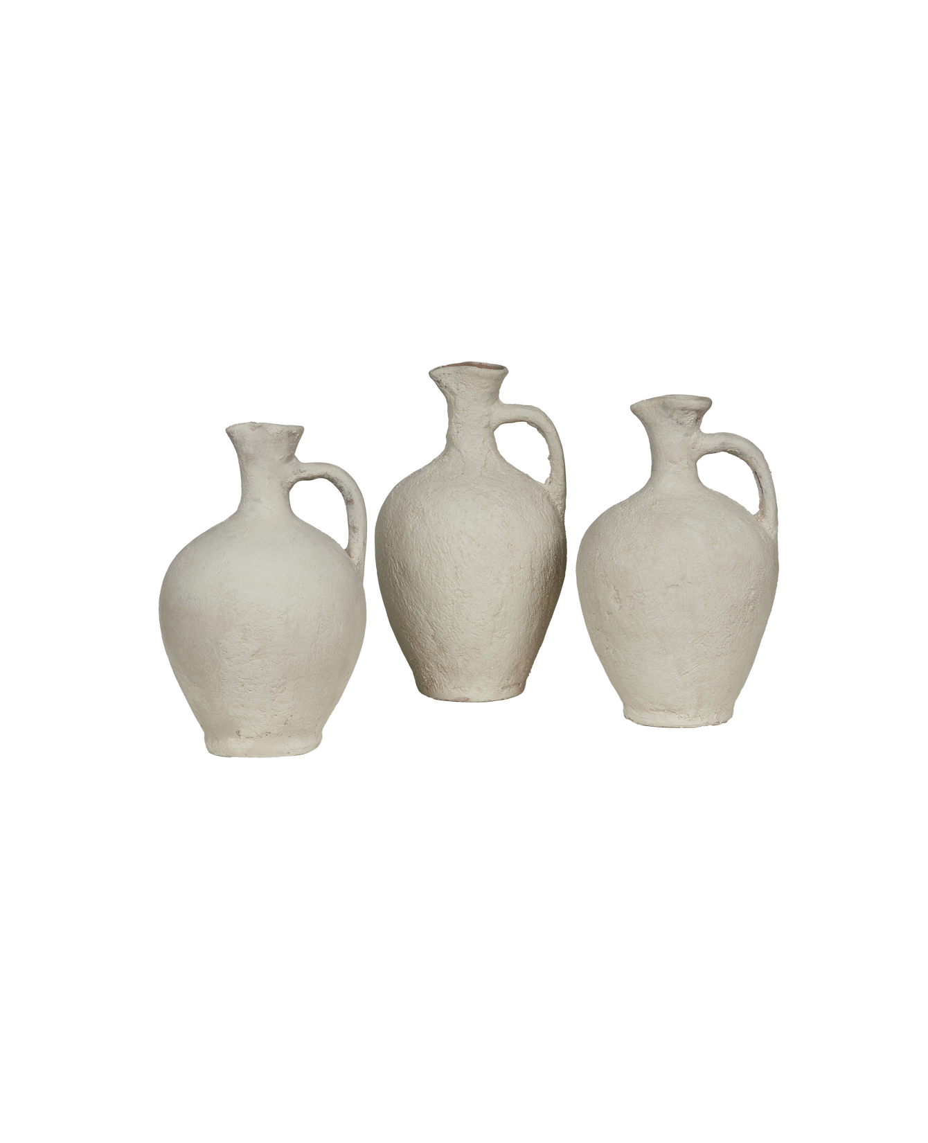 Deadstock Pinch Neck Vase - Limewash from Turkey made of Ceramic