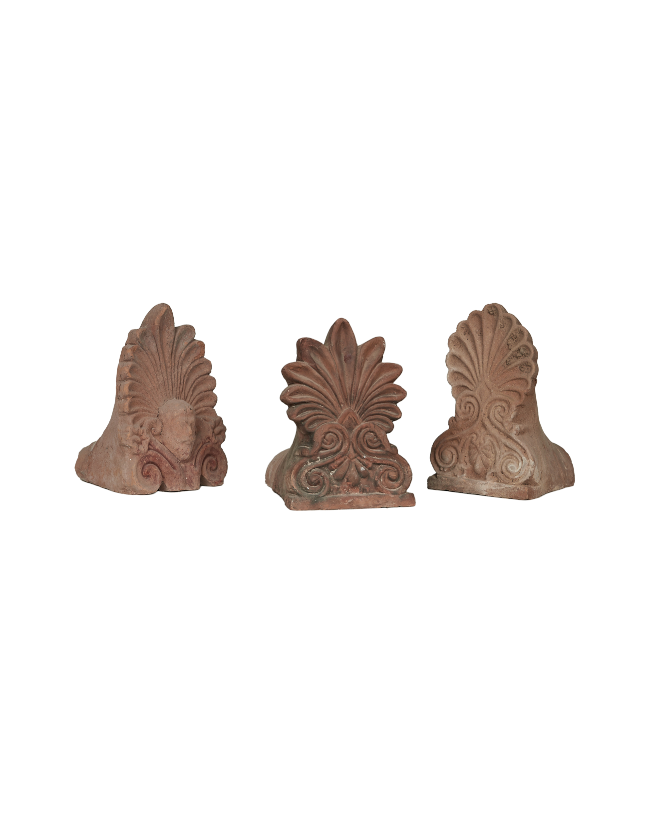 Antique Hermes Antefix Roof Crown from Greece made of Ceramic