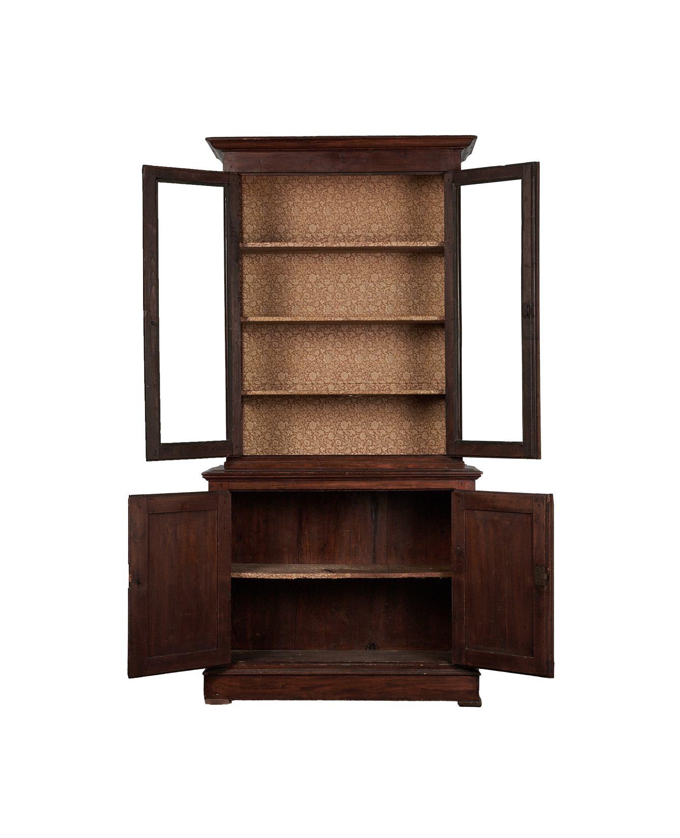 Vintage Wood Cabinet - Paisley Backing from Italy made of Wood