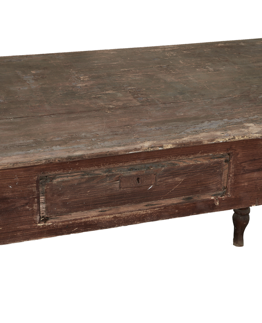 Vintage Wood Desk from Italy made of Wood