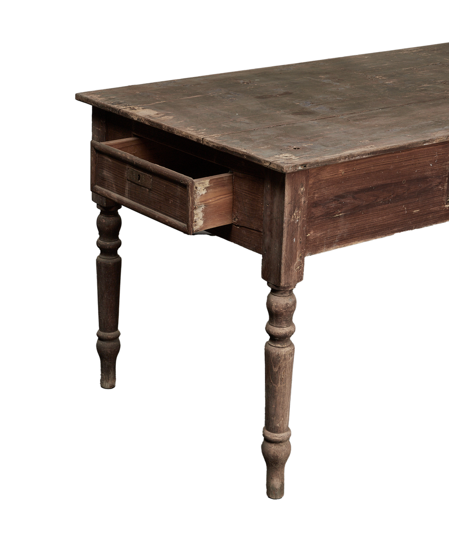 Vintage Wood Desk from Italy made of Wood