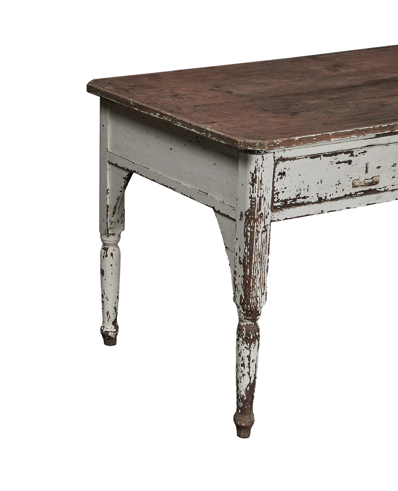 Vintage Painted Wood Desk from Italy made of Wood