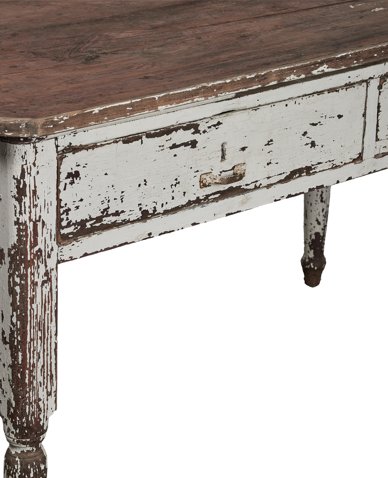 Vintage Painted Wood Desk from Italy made of Wood