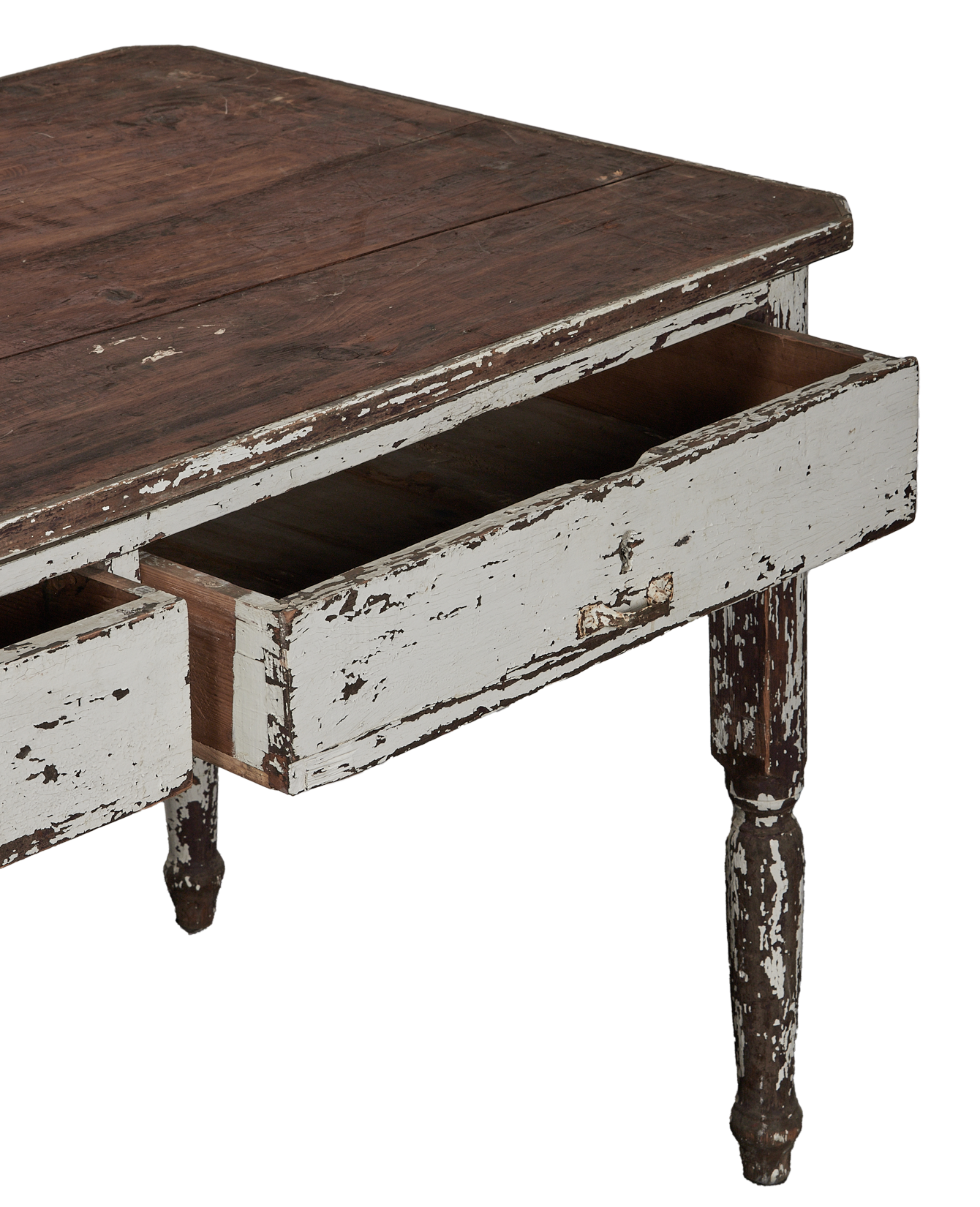 Vintage Painted Wood Desk from Italy made of Wood