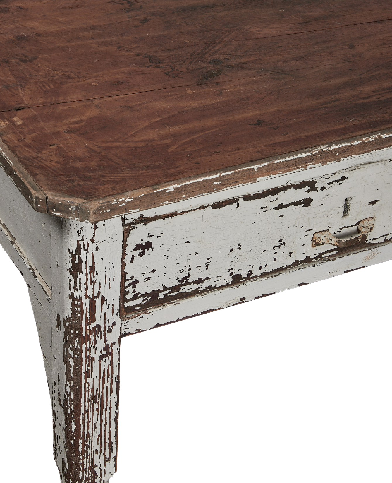 Vintage Painted Wood Desk from Italy made of Wood