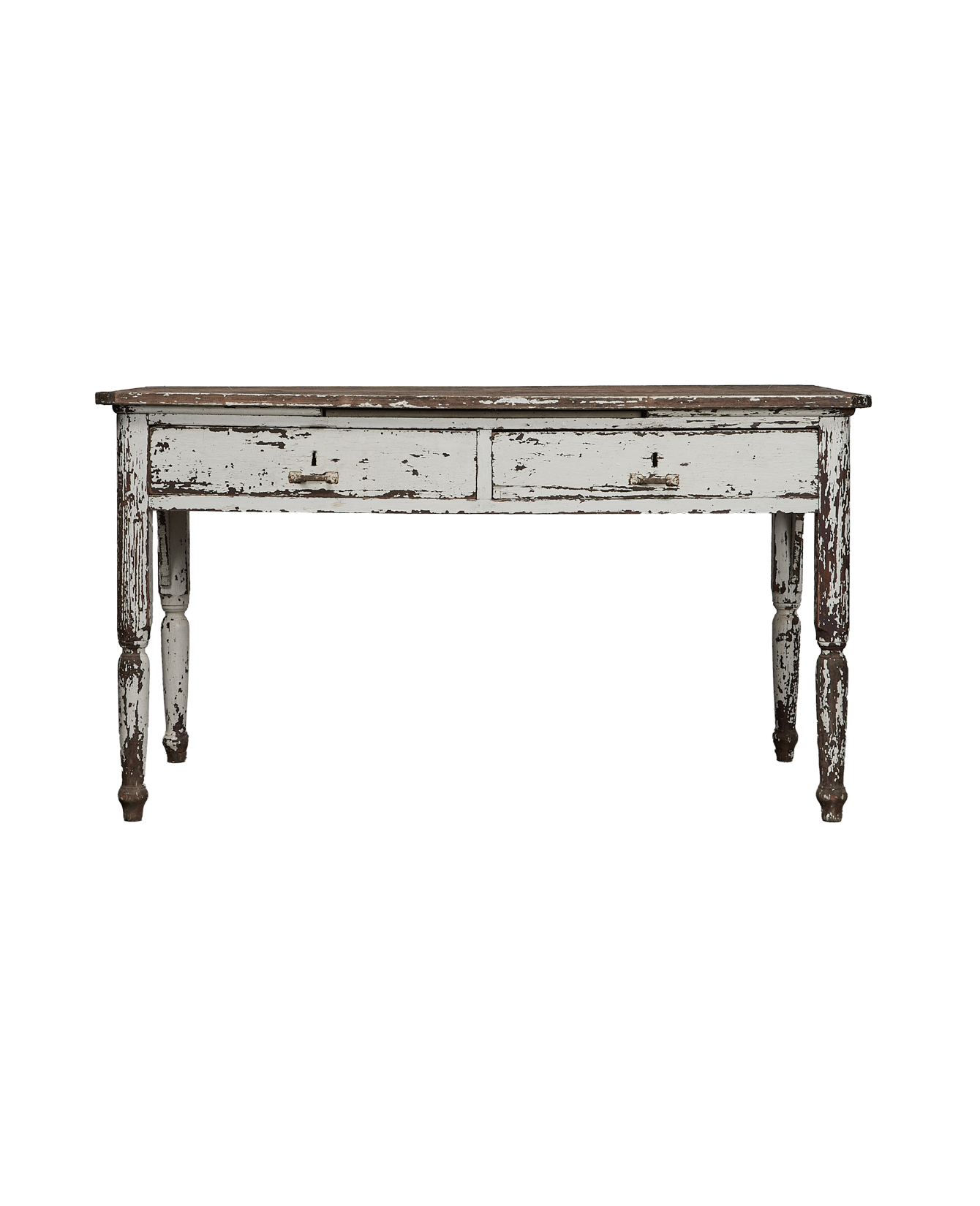 Vintage Painted Wood Desk from Italy made of Wood