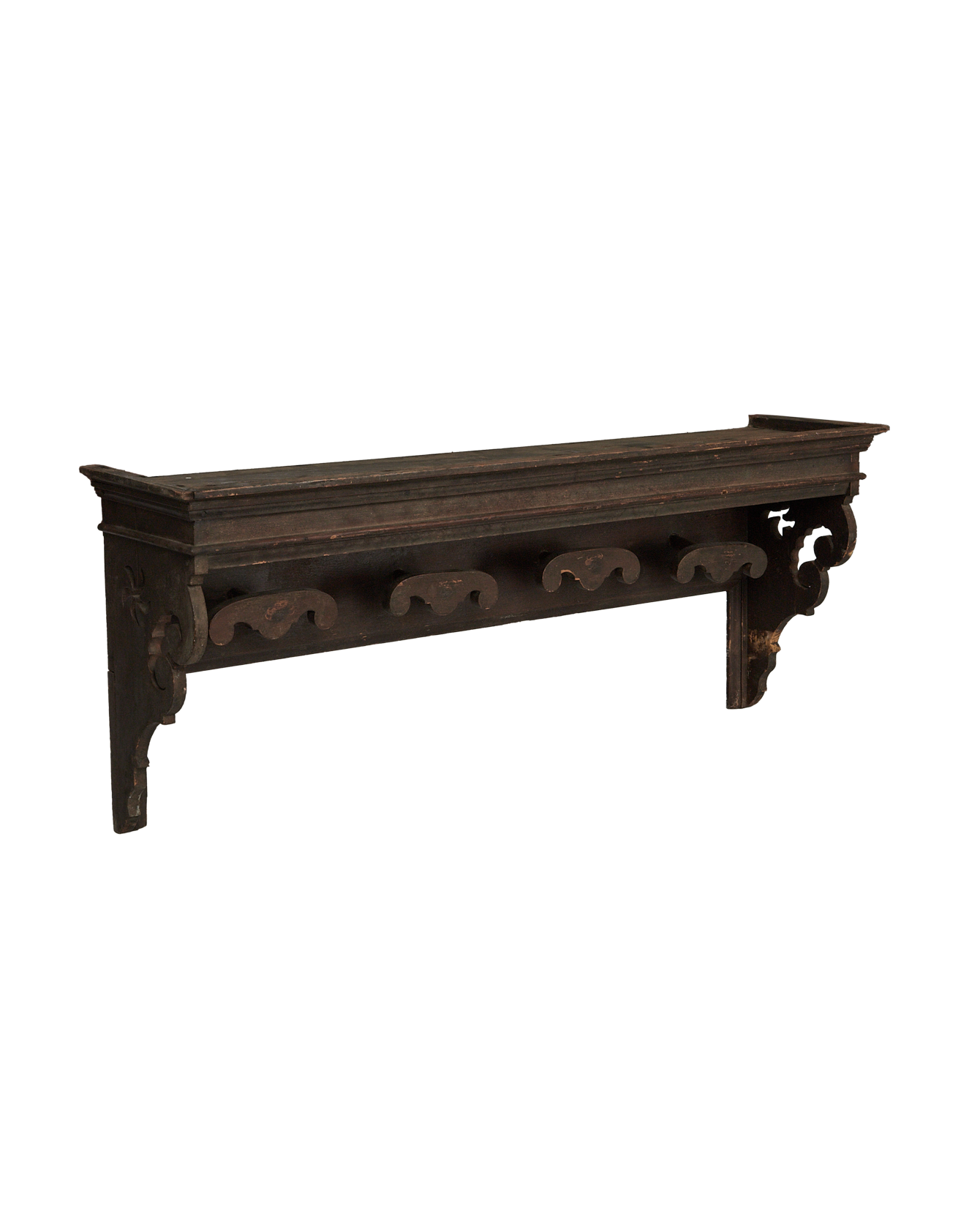 Vintage Hanging Coat Rack from Italy made of Wood