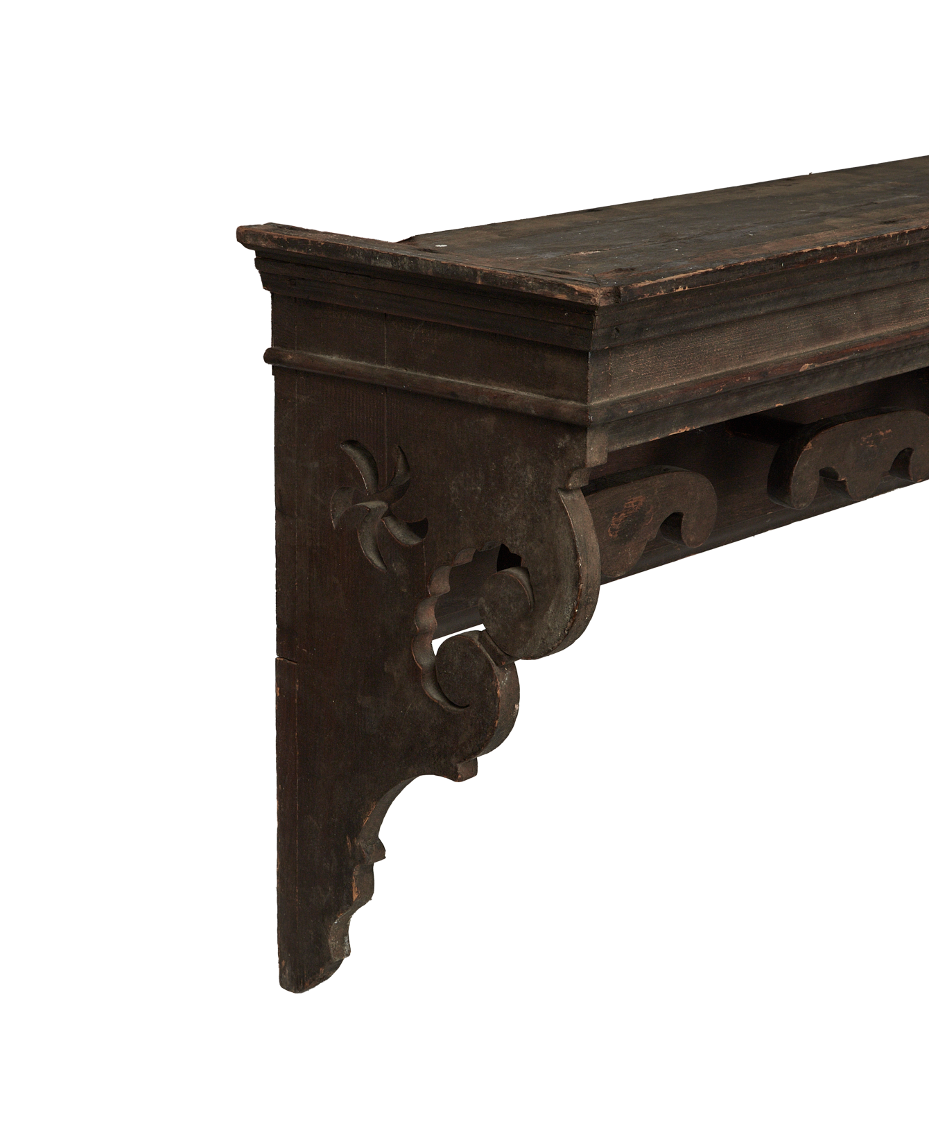 Vintage Hanging Coat Rack from Italy made of Wood