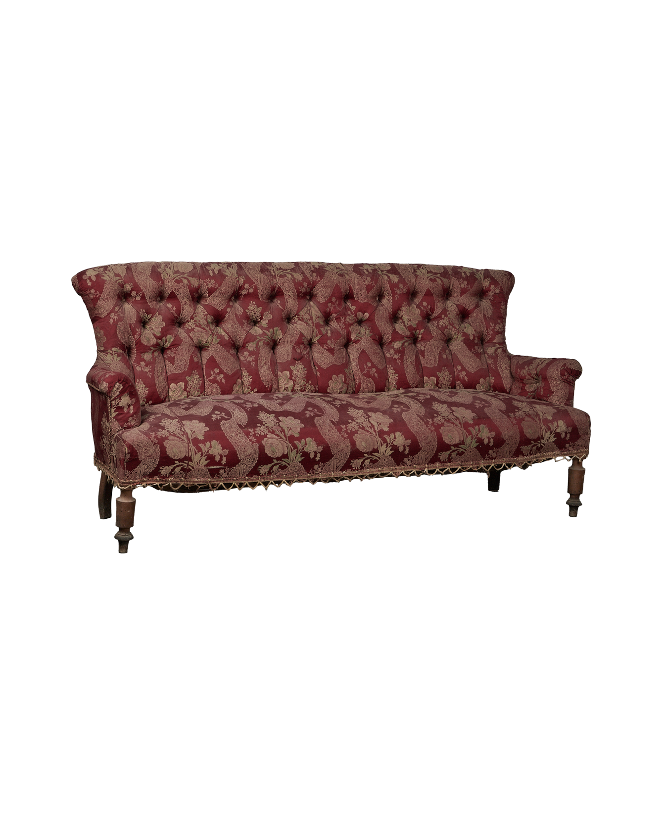 Vintage Floral Loveseat - As Is from Italy made of Upholstery
