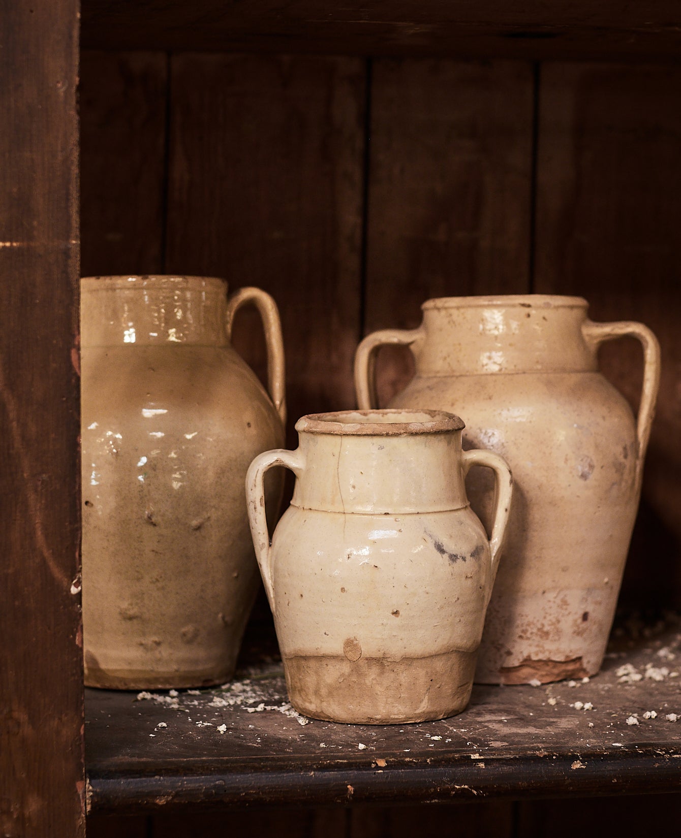 Vintage Preserving Pot - Avorio Glaze from Italy made of Ceramic