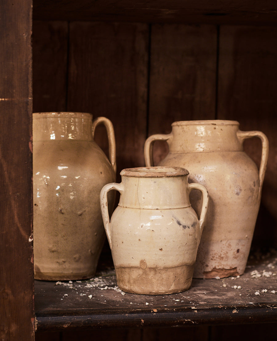 Vintage Preserving Pot - Avorio Glaze from Italy made of Ceramic