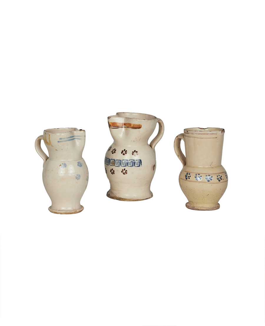 Antique Puglia Pitcher - Hand Painted from Italy made of Ceramic