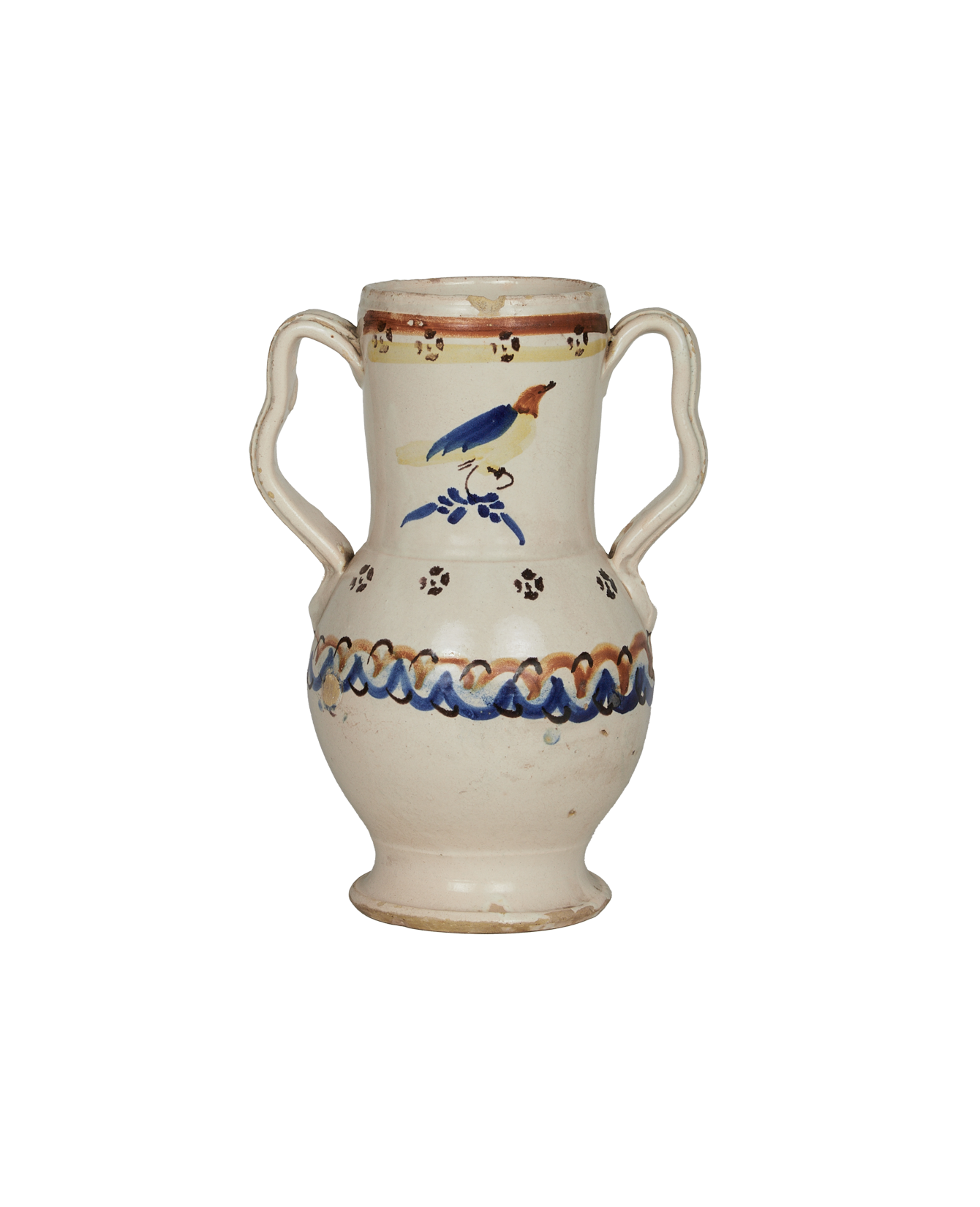 Antique Puglia Vase - Hand Painted from Italy made of Ceramic