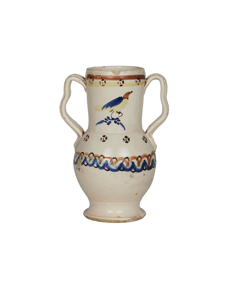 Antique Puglia Vase - Hand Painted from Italy made of Ceramic