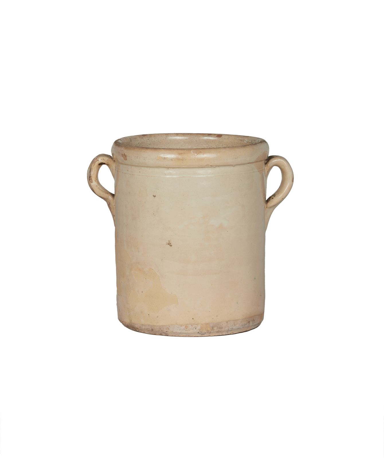 Vintage Puglia Handle Jar - Avorio Glaze from Italy made of Ceramic