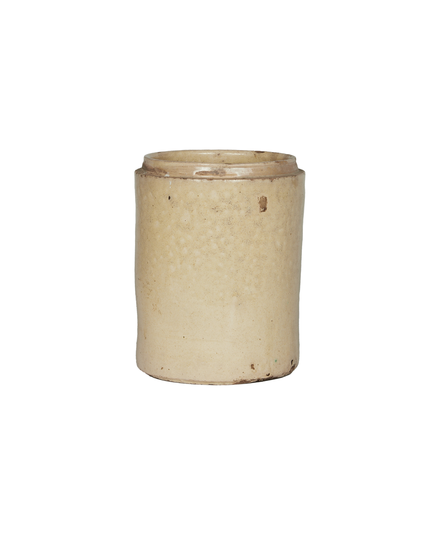 Vintage Puglia Jar - Avorio Glaze from Italy made of Ceramic