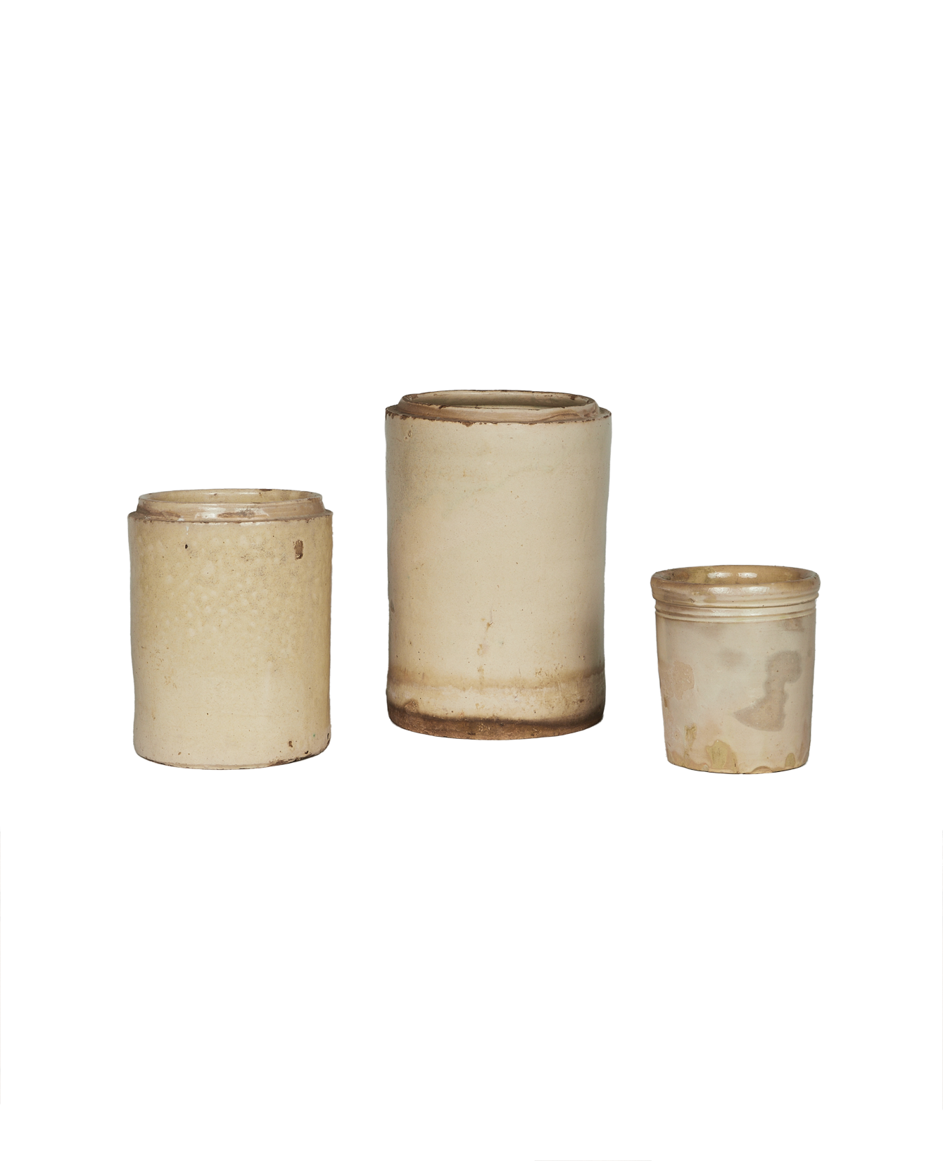 Vintage Puglia Jar - Avorio Glaze from Italy made of Ceramic