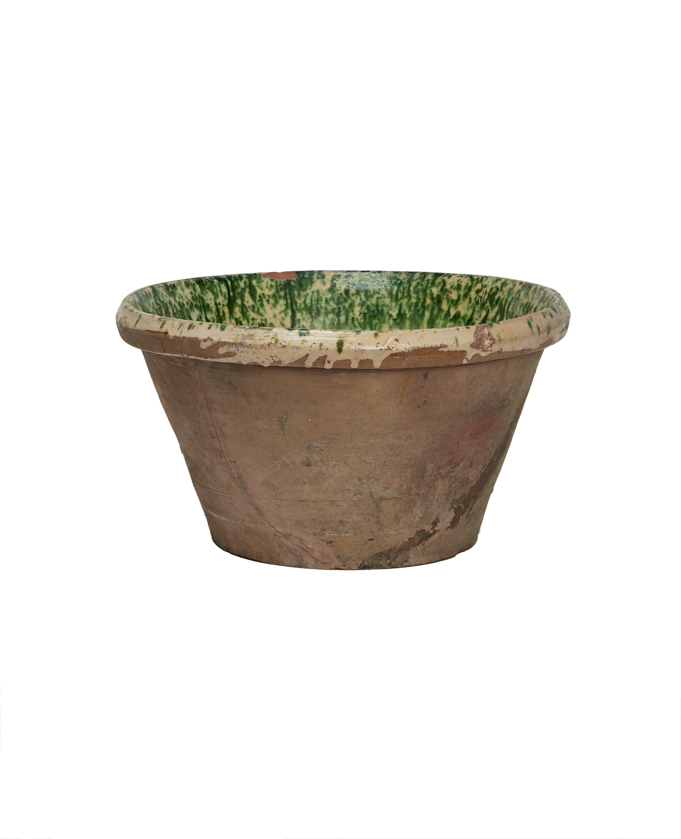 Antique Passata Bowl - Irpino Verde Glaze from Italy made of Ceramic