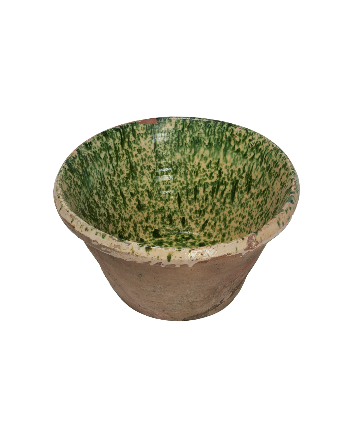 Antique Passata Bowl - Irpino Verde Glaze from Italy made of Ceramic