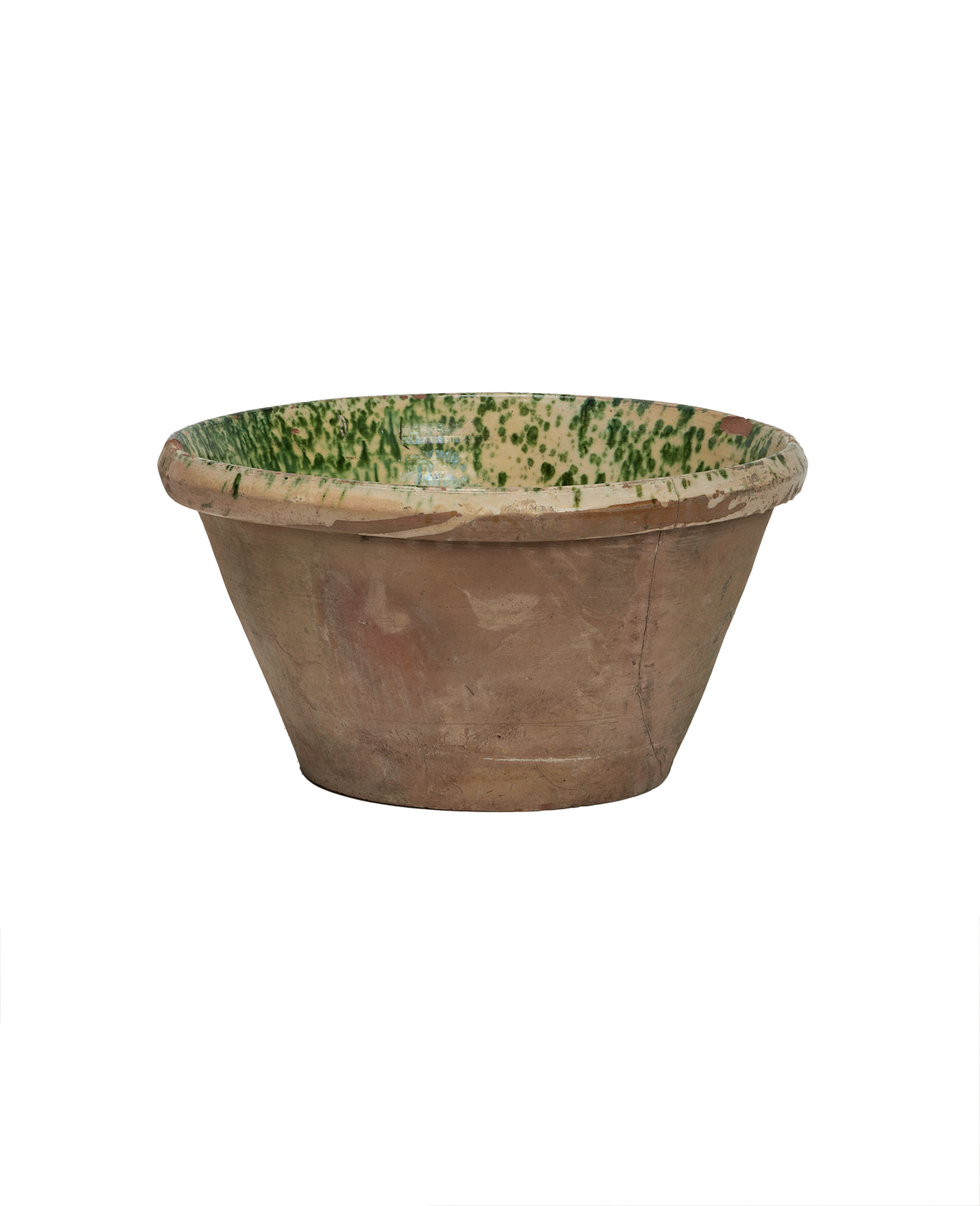 Antique Passata Bowl - Irpino Verde Glaze from Italy made of Ceramic