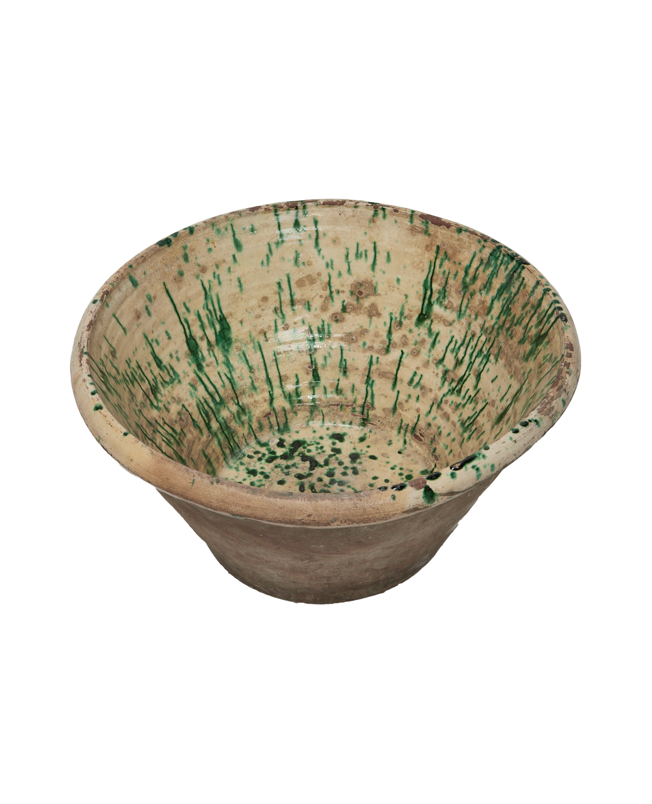 Antique Passata Bowl - Irpino Verde Glaze from Italy made of Ceramic