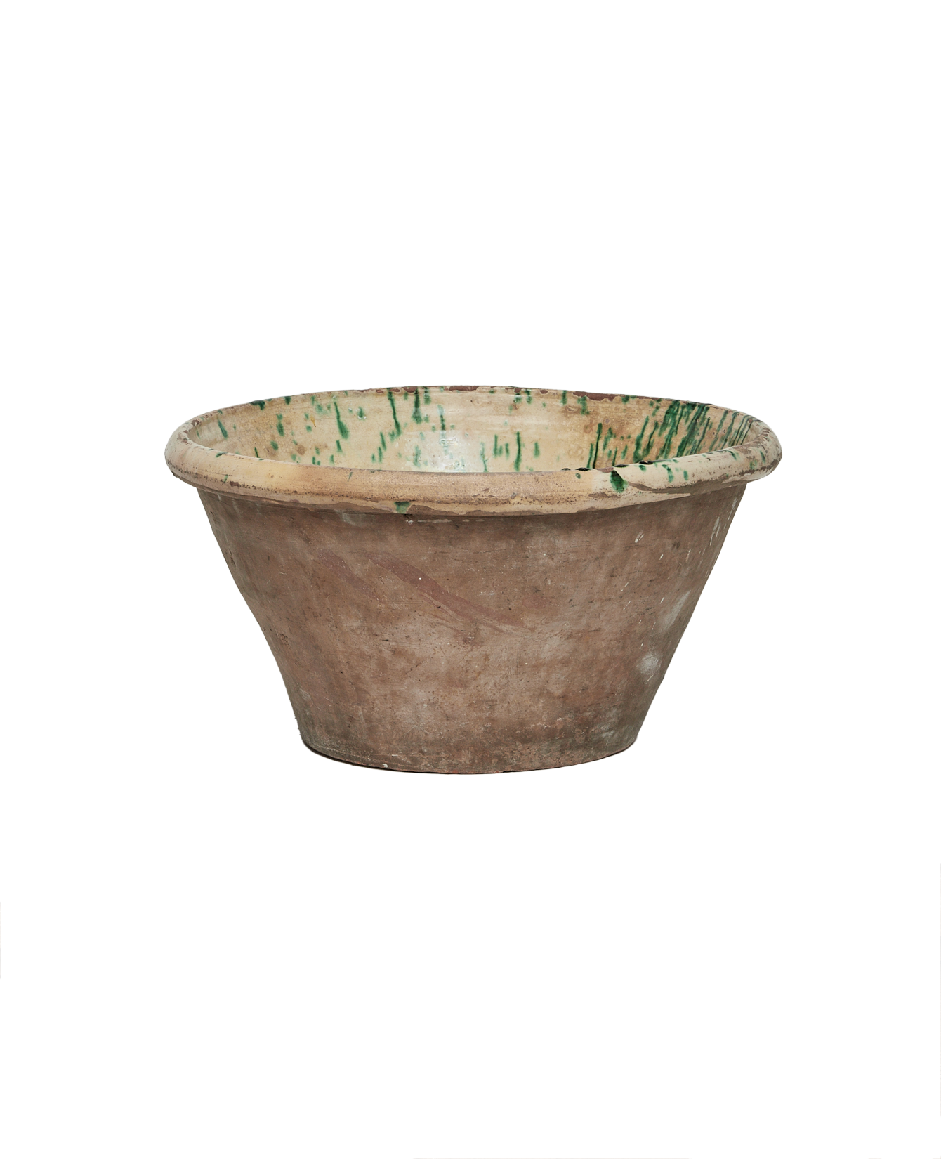 Antique Passata Bowl - Irpino Verde Glaze from Italy made of Ceramic