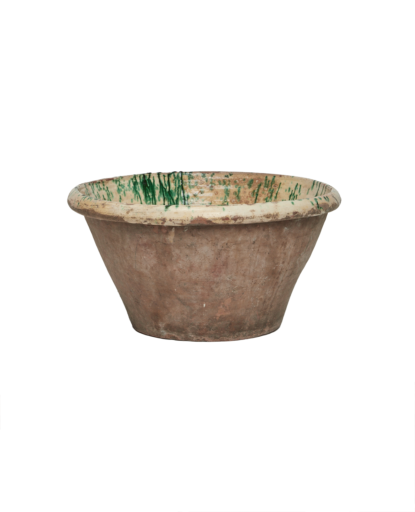 Antique Passata Bowl - Irpino Verde Glaze from Italy made of Ceramic