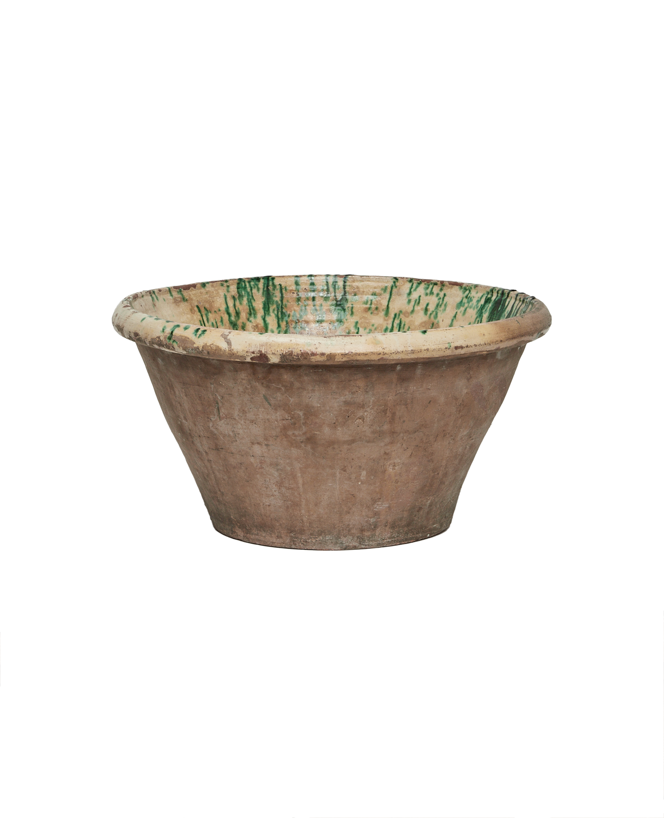 Antique Passata Bowl - Irpino Verde Glaze from Italy made of Ceramic