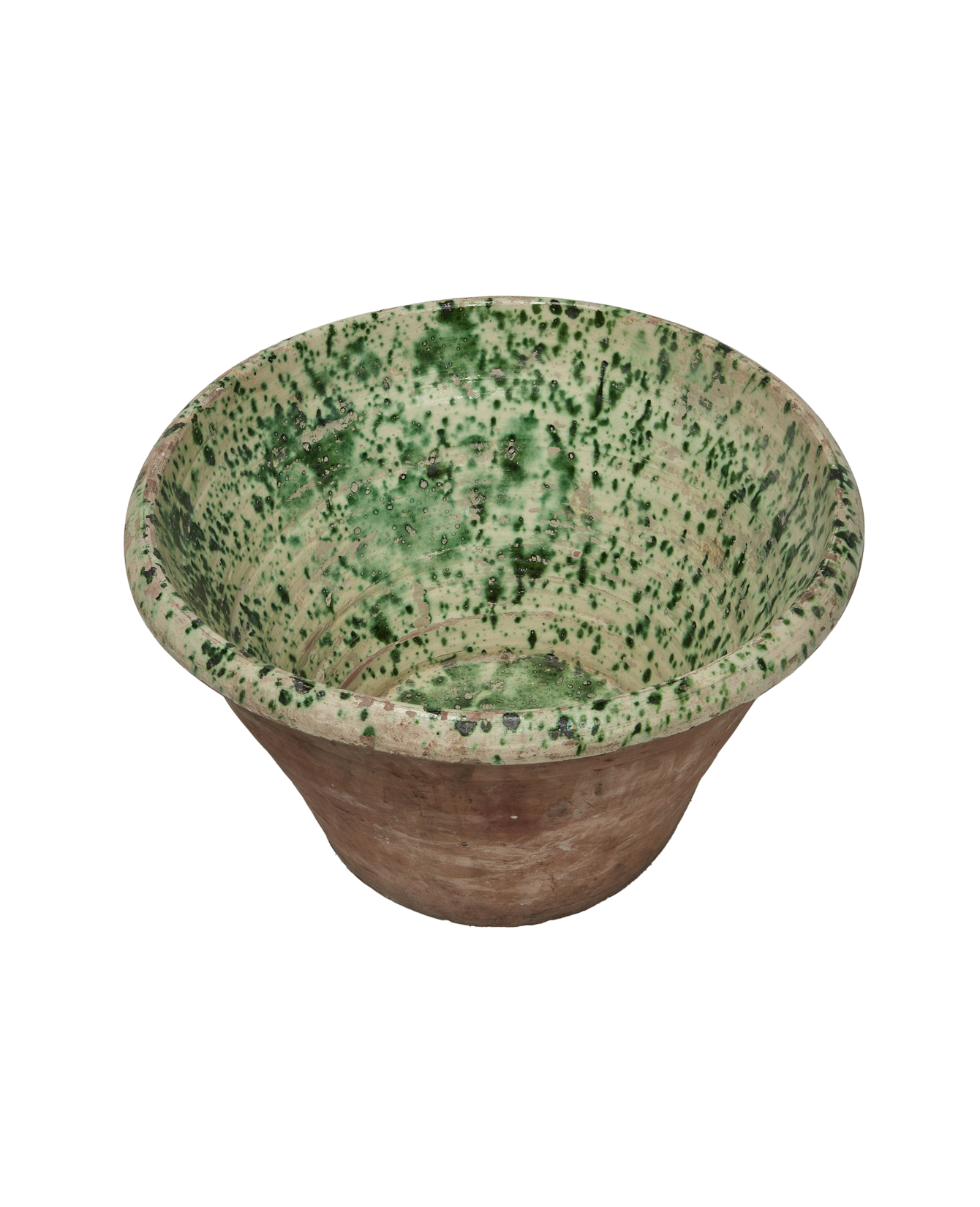 Antique Passata Bowl - Irpino Verde Glaze from Italy made of Ceramic