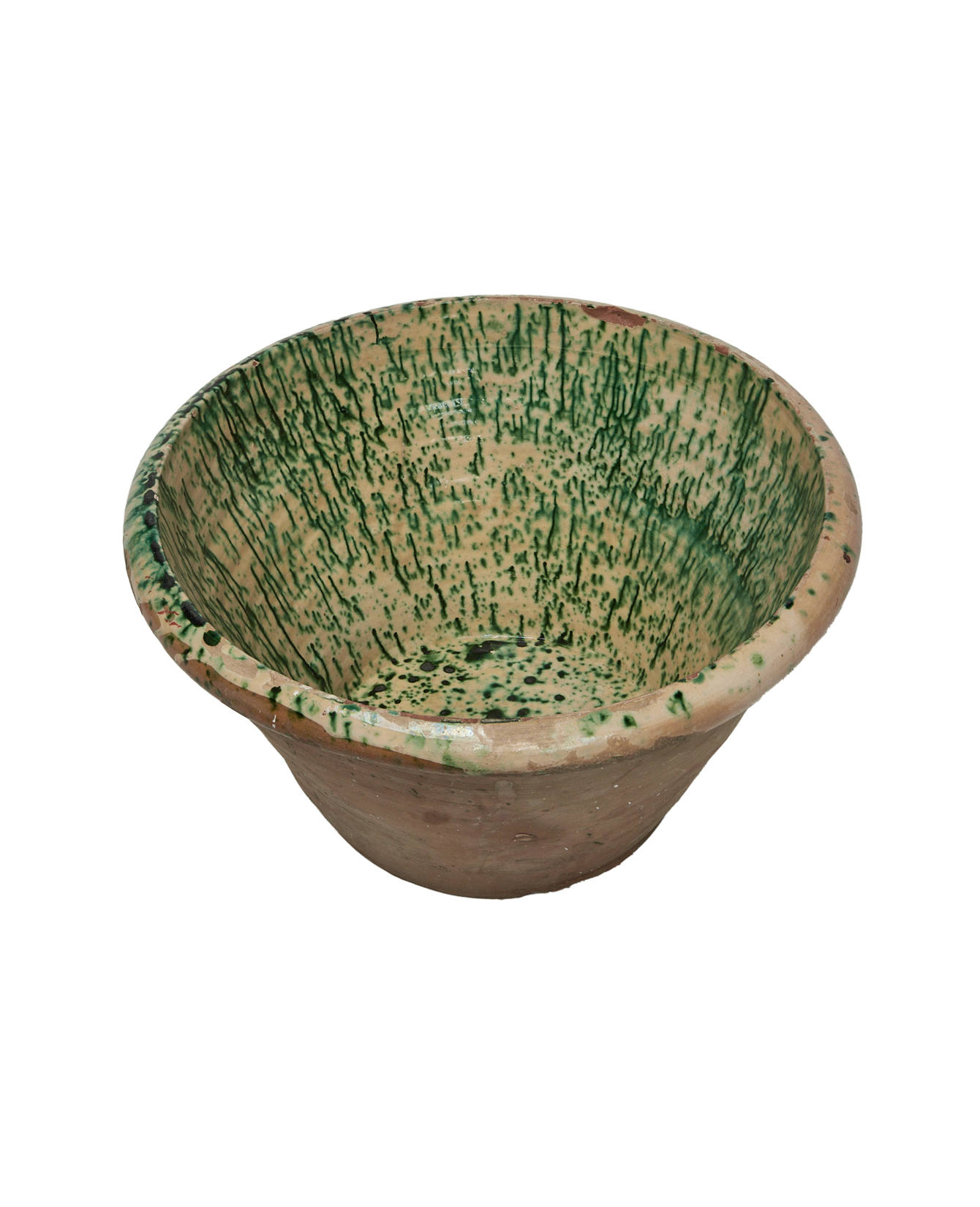 Antique Passata Bowl - Irpino Verde Glaze from Italy made of Ceramic