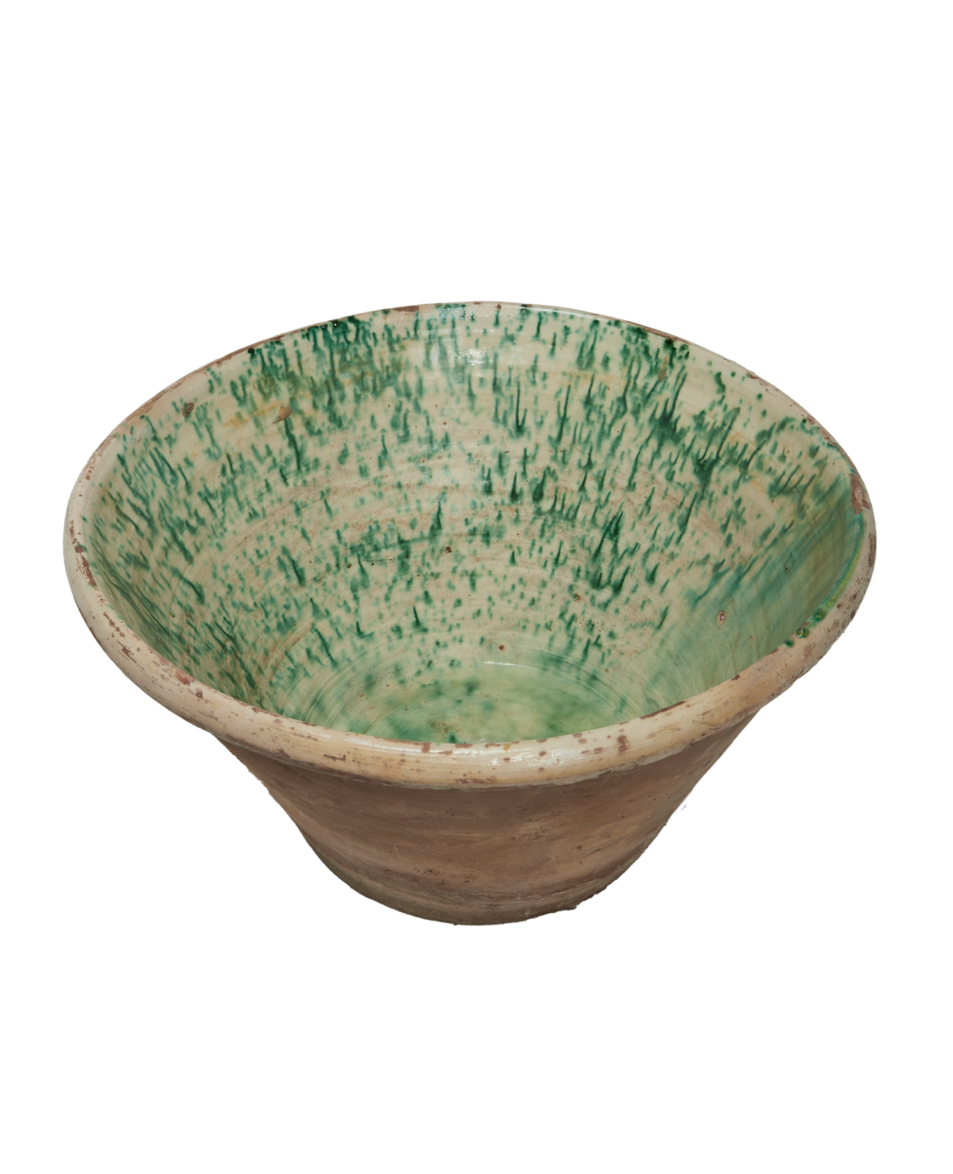 Antique Passata Bowl - Irpino Verde Glaze from Italy made of Ceramic