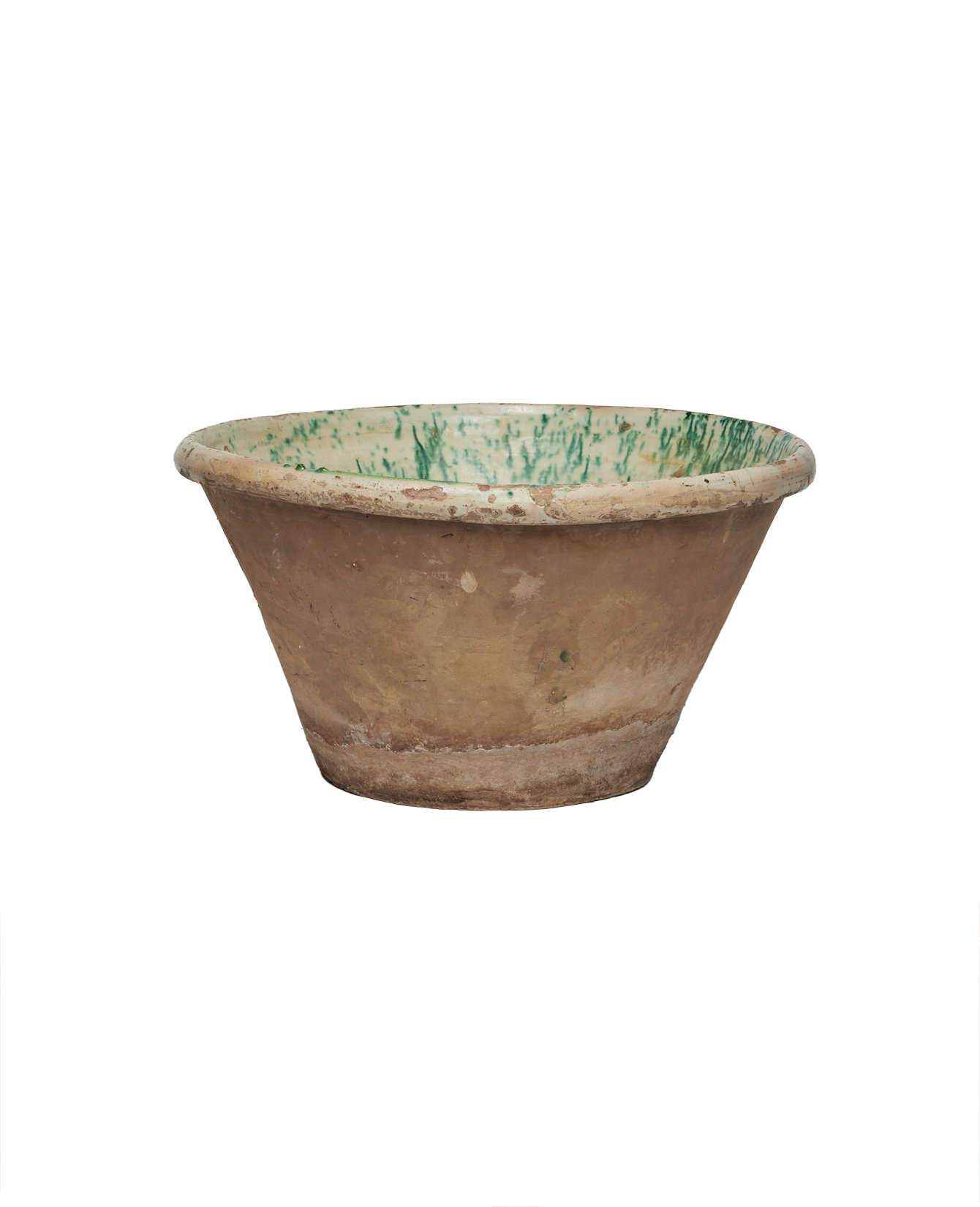 Antique Passata Bowl - Irpino Verde Glaze from Italy made of Ceramic