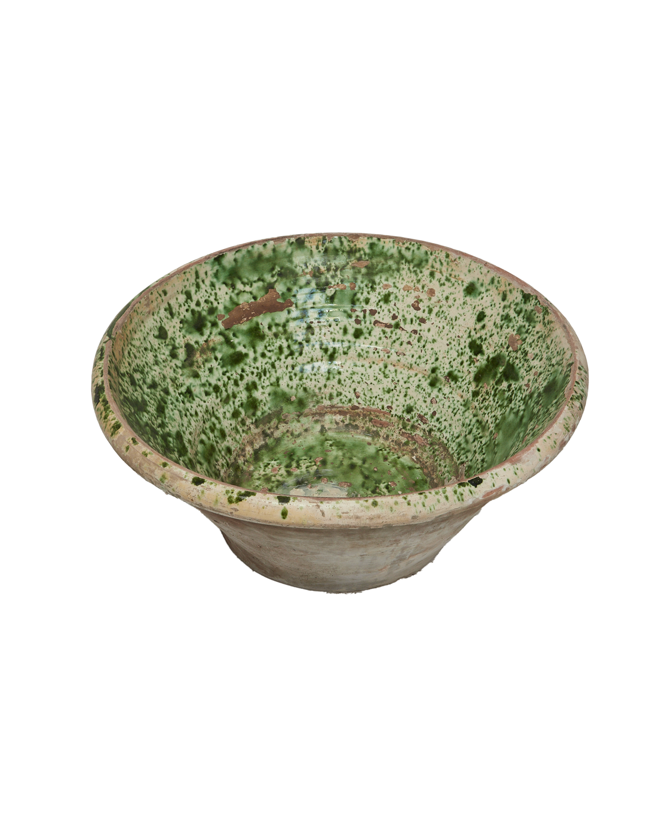 Antique Passata Bowl - Irpino Verde Glaze from Italy made of Ceramic