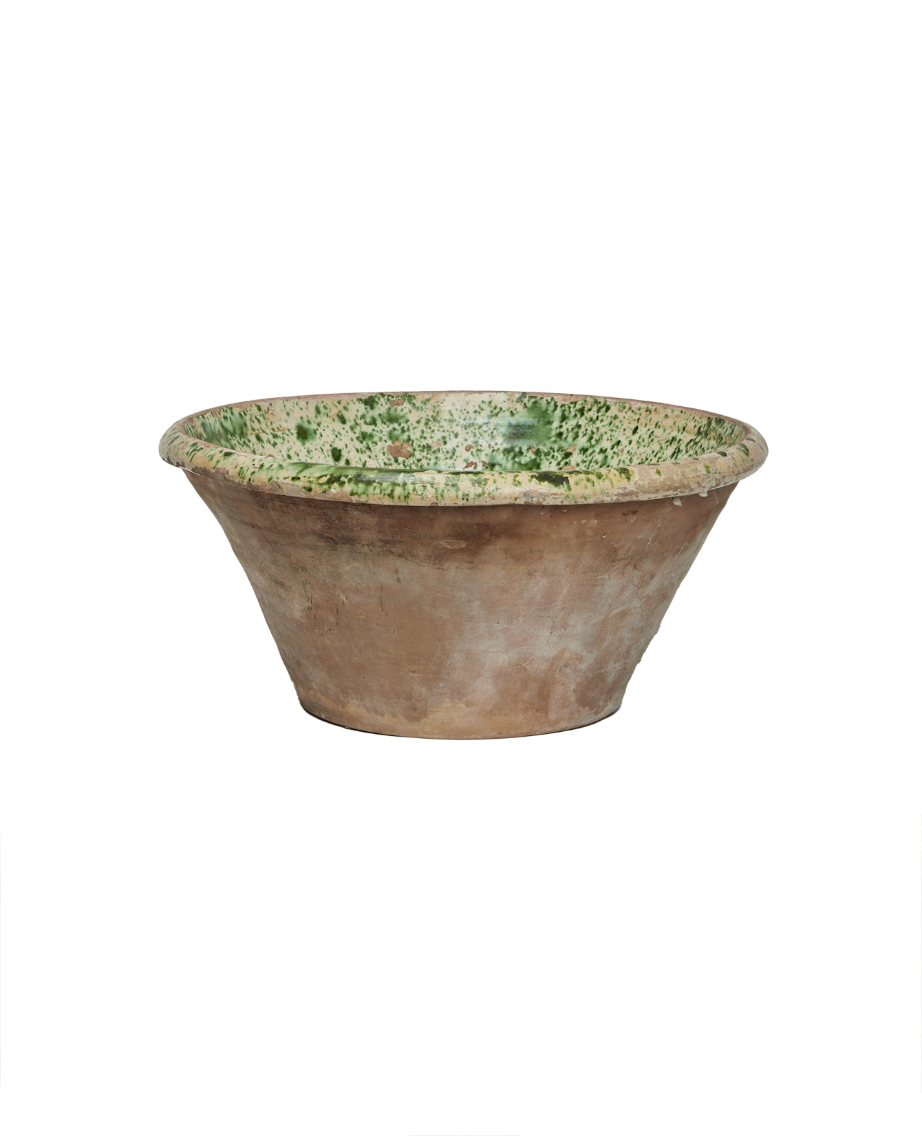 Antique Passata Bowl - Irpino Verde Glaze from Italy made of Ceramic