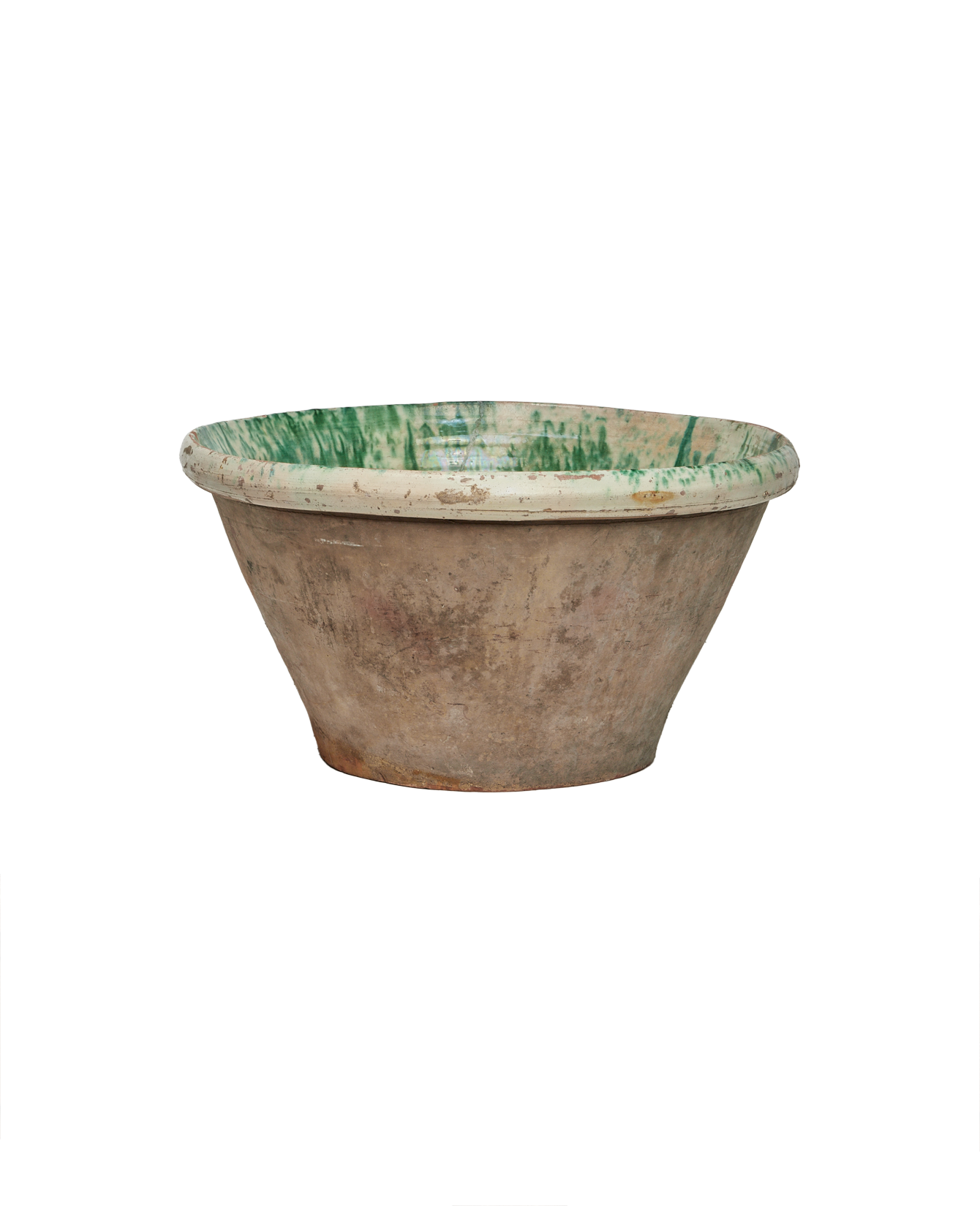 Antique Passata Bowl - Irpino Verde Glaze from Italy made of Ceramic