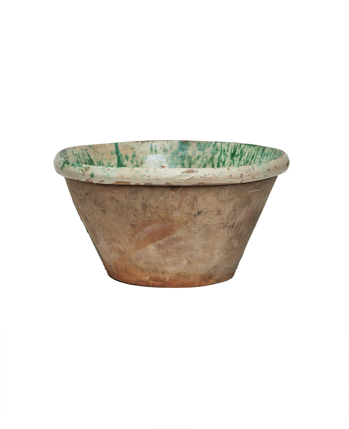 Antique Passata Bowl - Irpino Verde Glaze from Italy made of Ceramic