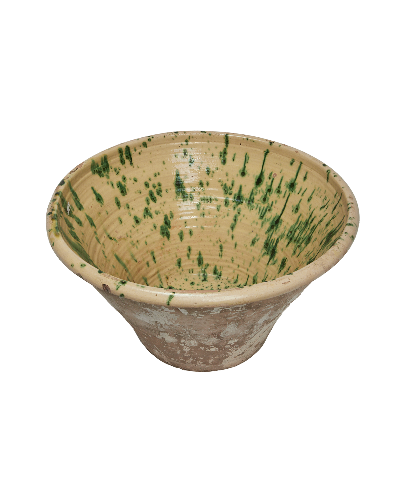 Antique Passata Bowl - Irpino Verde Glaze from Italy made of Ceramic