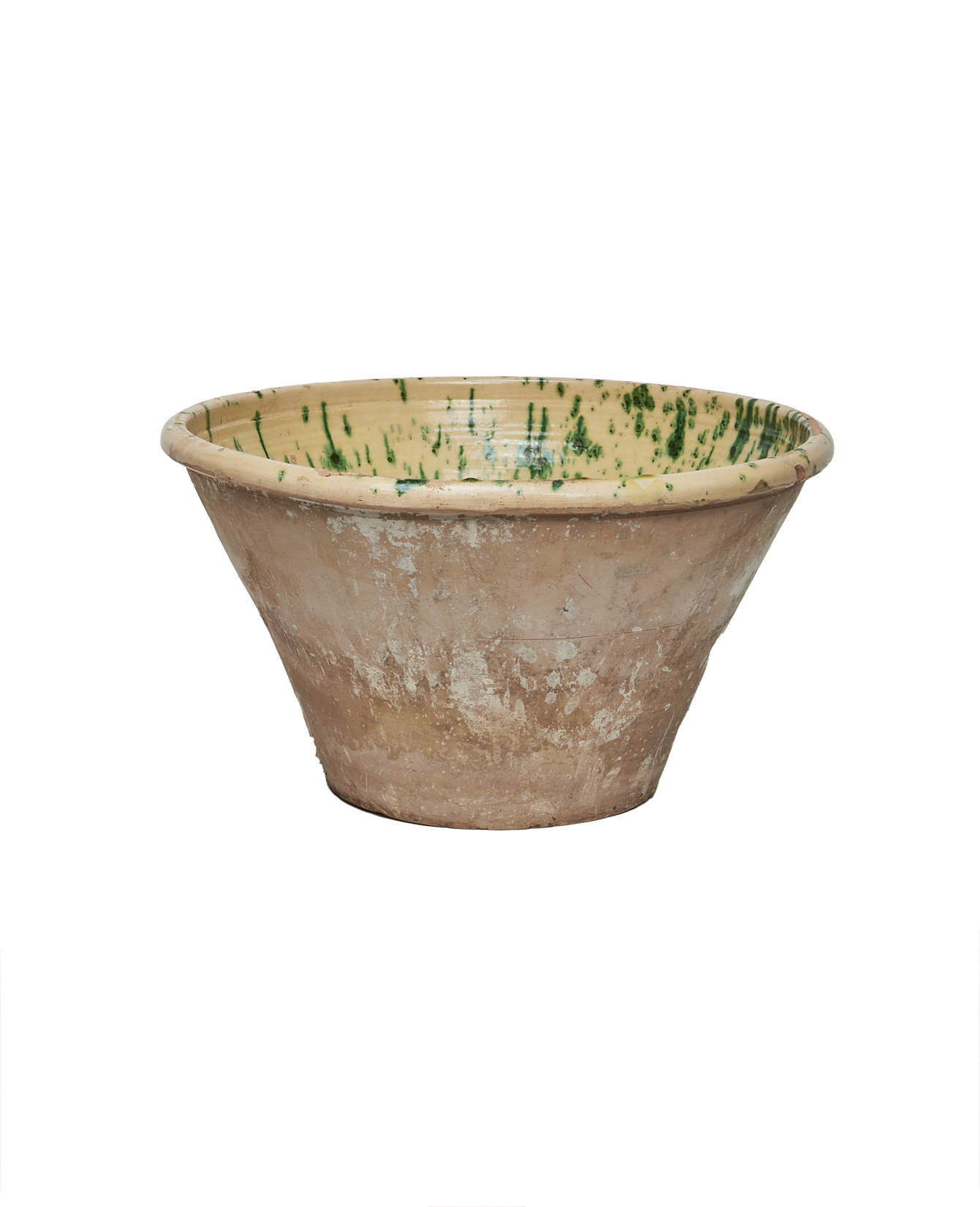 Antique Passata Bowl - Irpino Verde Glaze from Italy made of Ceramic