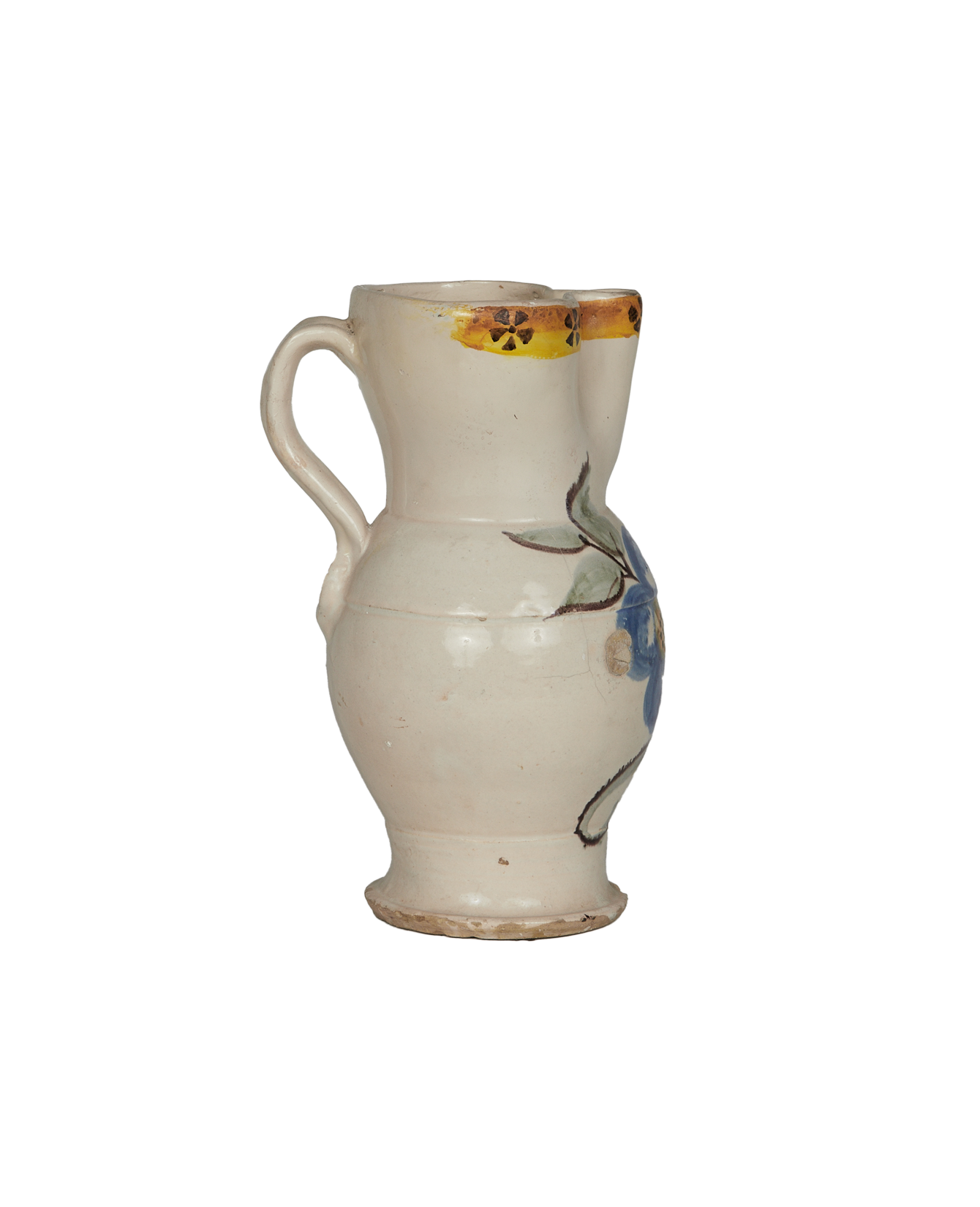 Antique Puglia Pitcher - Hand Painted from Italy made of Ceramic