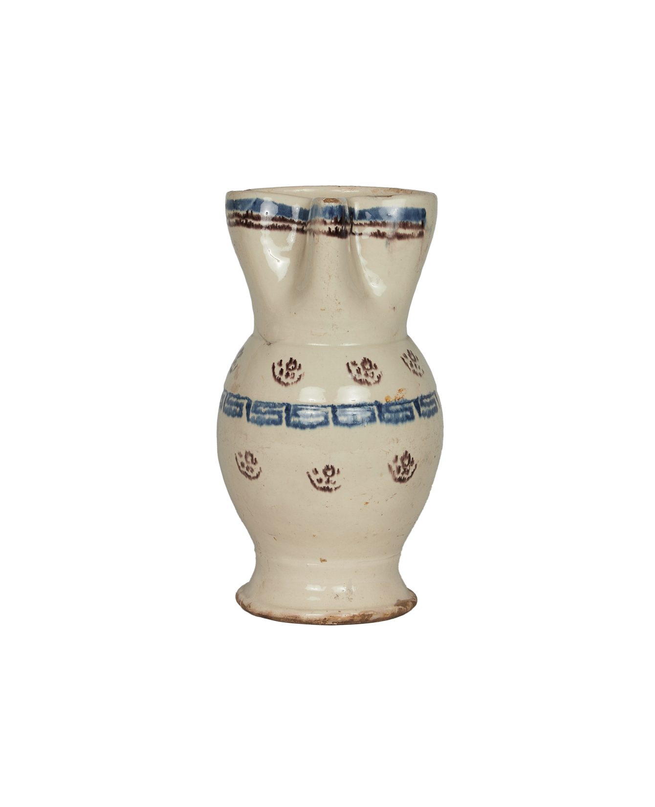 Antique Puglia Pitcher - Hand Painted from Italy made of Ceramic