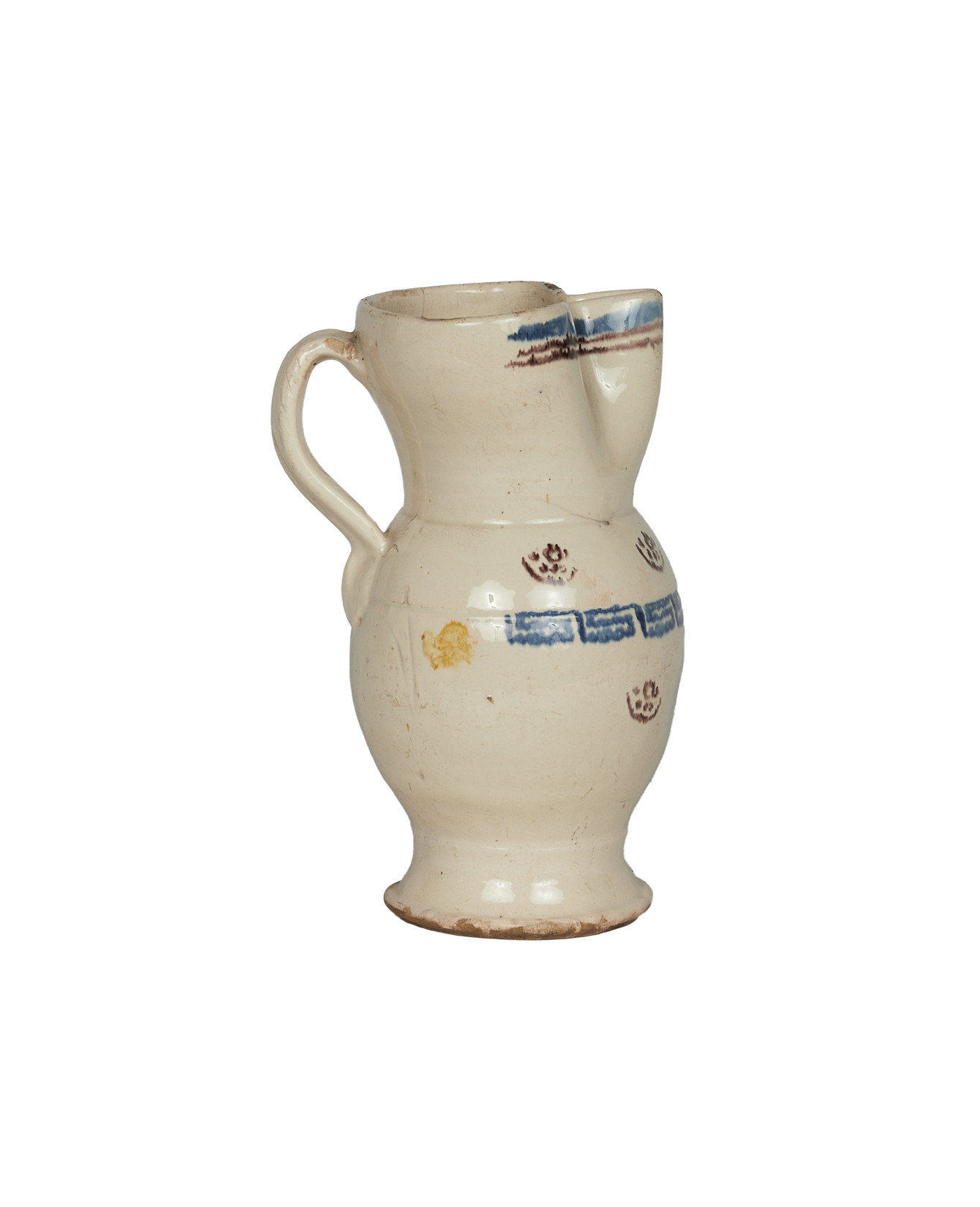 Antique Puglia Pitcher - Hand Painted from Italy made of Ceramic