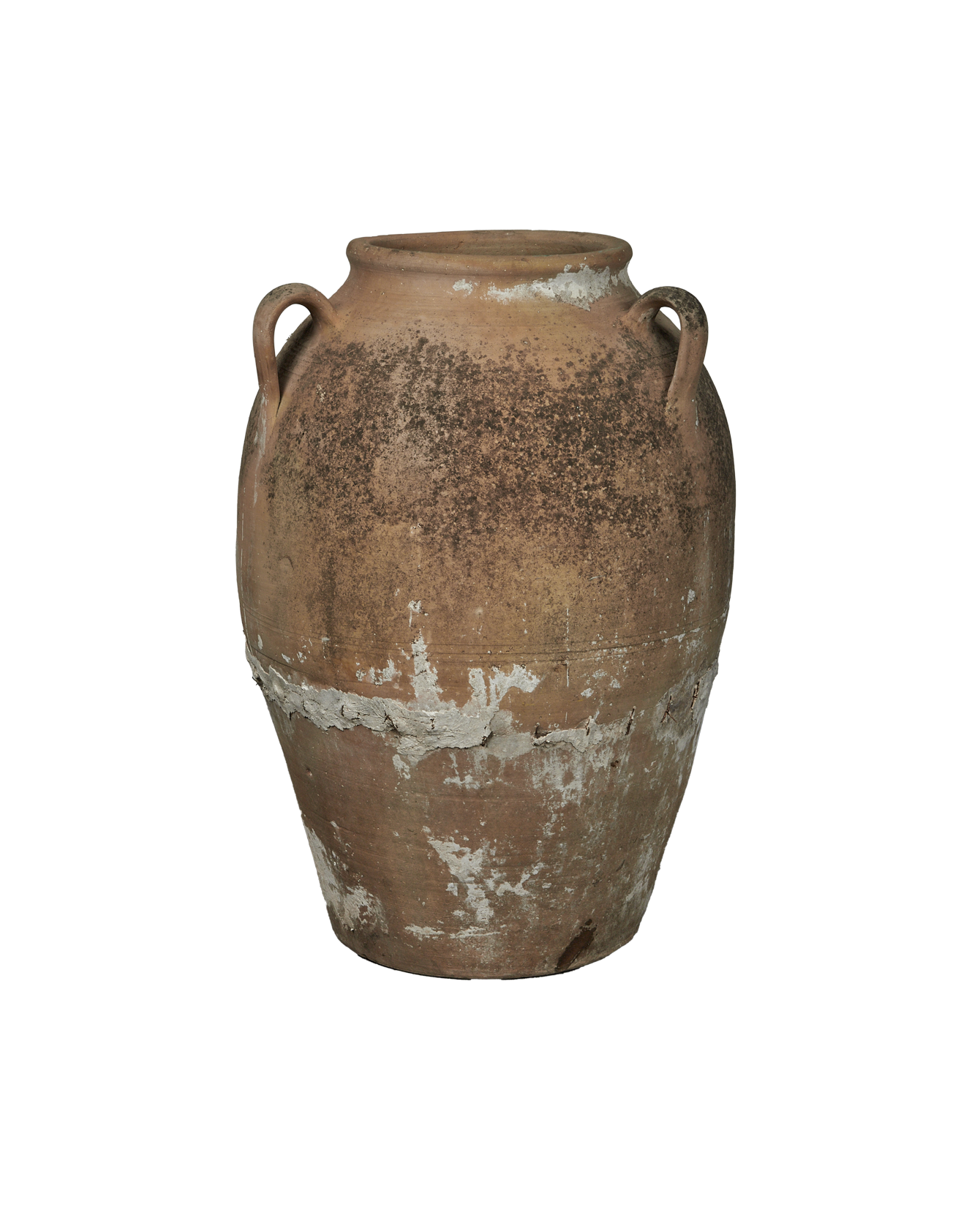 Antique Three Handle Pot - Terra Cotta from Italy made of Ceramic