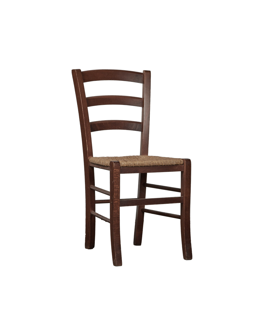 Vintage Rush Seat Chair - Natural from Italy made of Wood