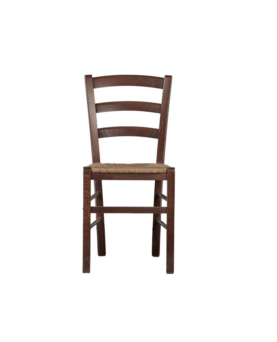 Vintage Rush Seat Chair - Natural from Italy made of Wood