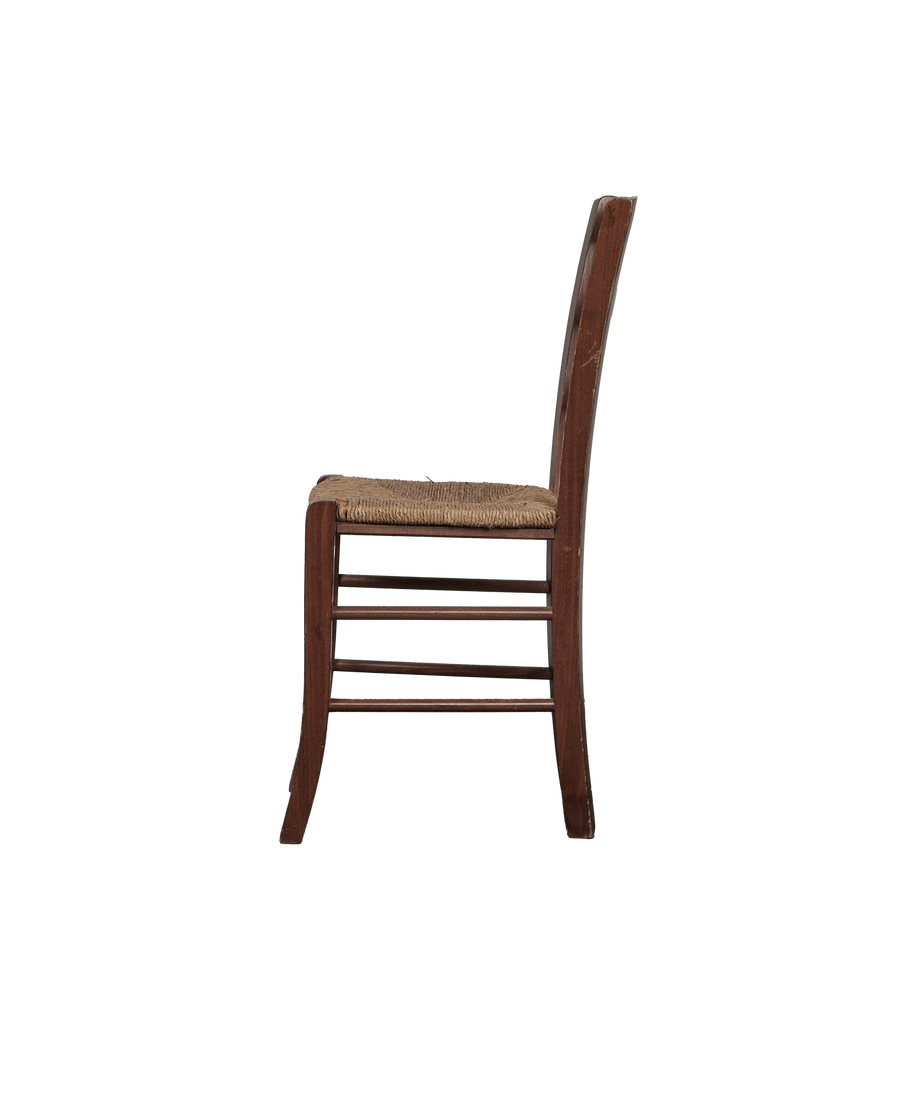 Vintage Rush Seat Chair - Natural from Italy made of Wood