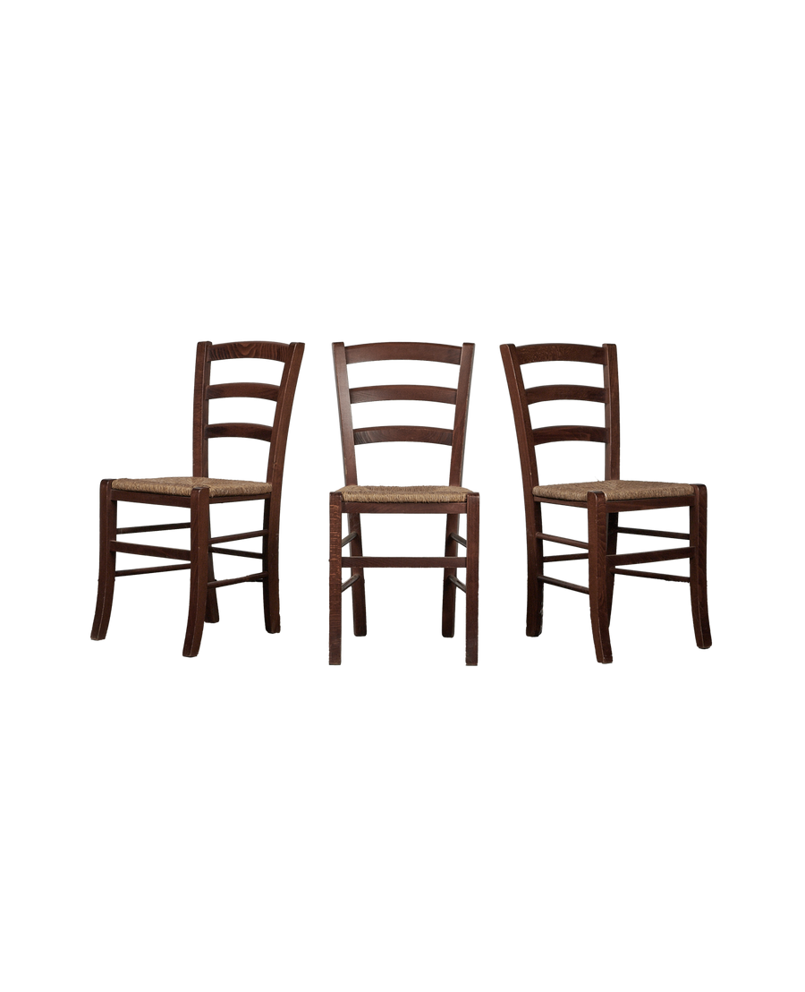 Vintage Rush Seat Chair - Natural from Italy made of Wood
