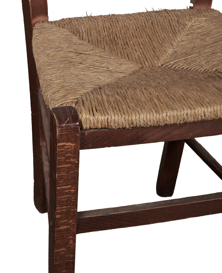 Vintage Rush Seat Chair - Natural from Italy made of Wood