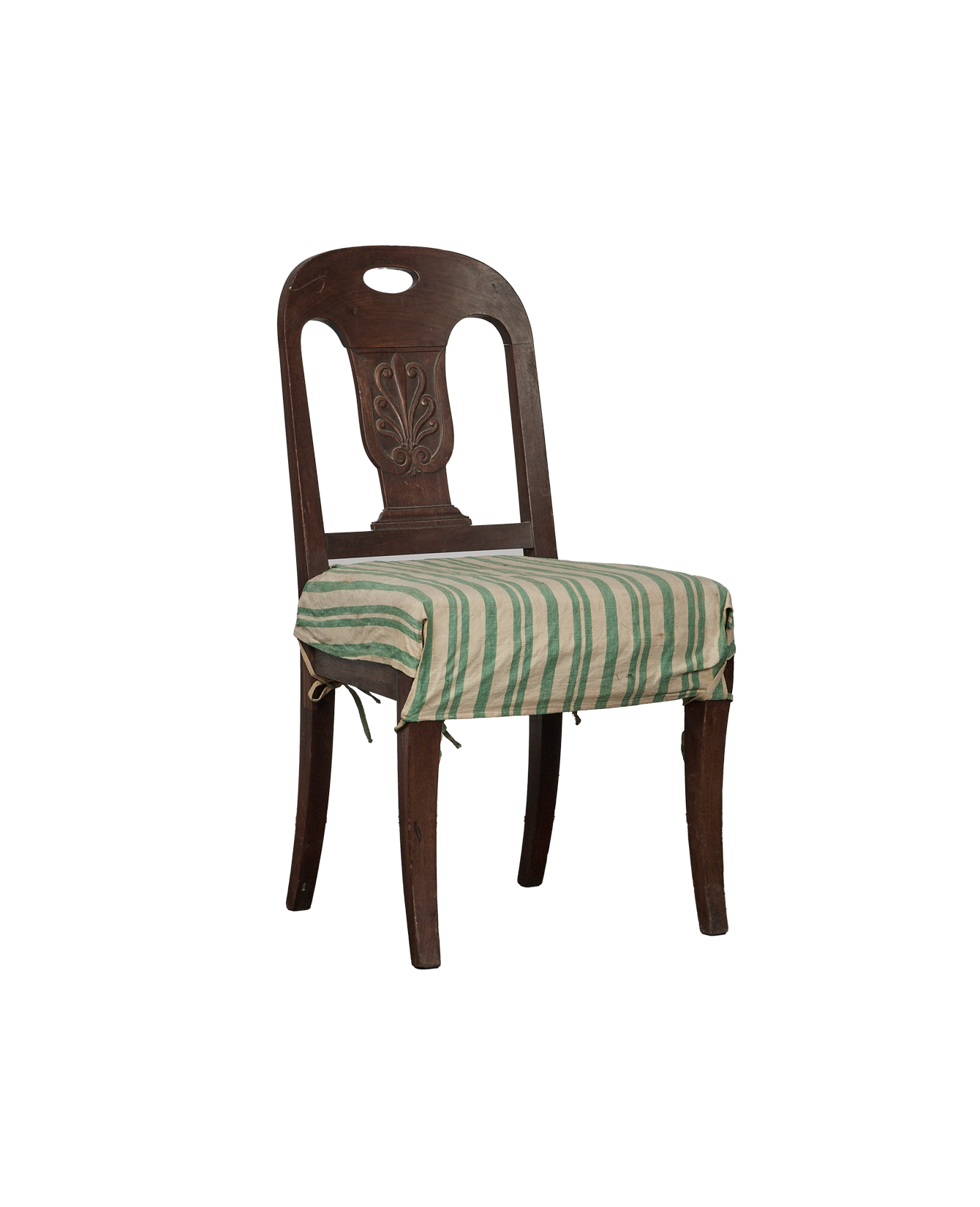Vintage Country Slipcover Chair from Italy made of Wood