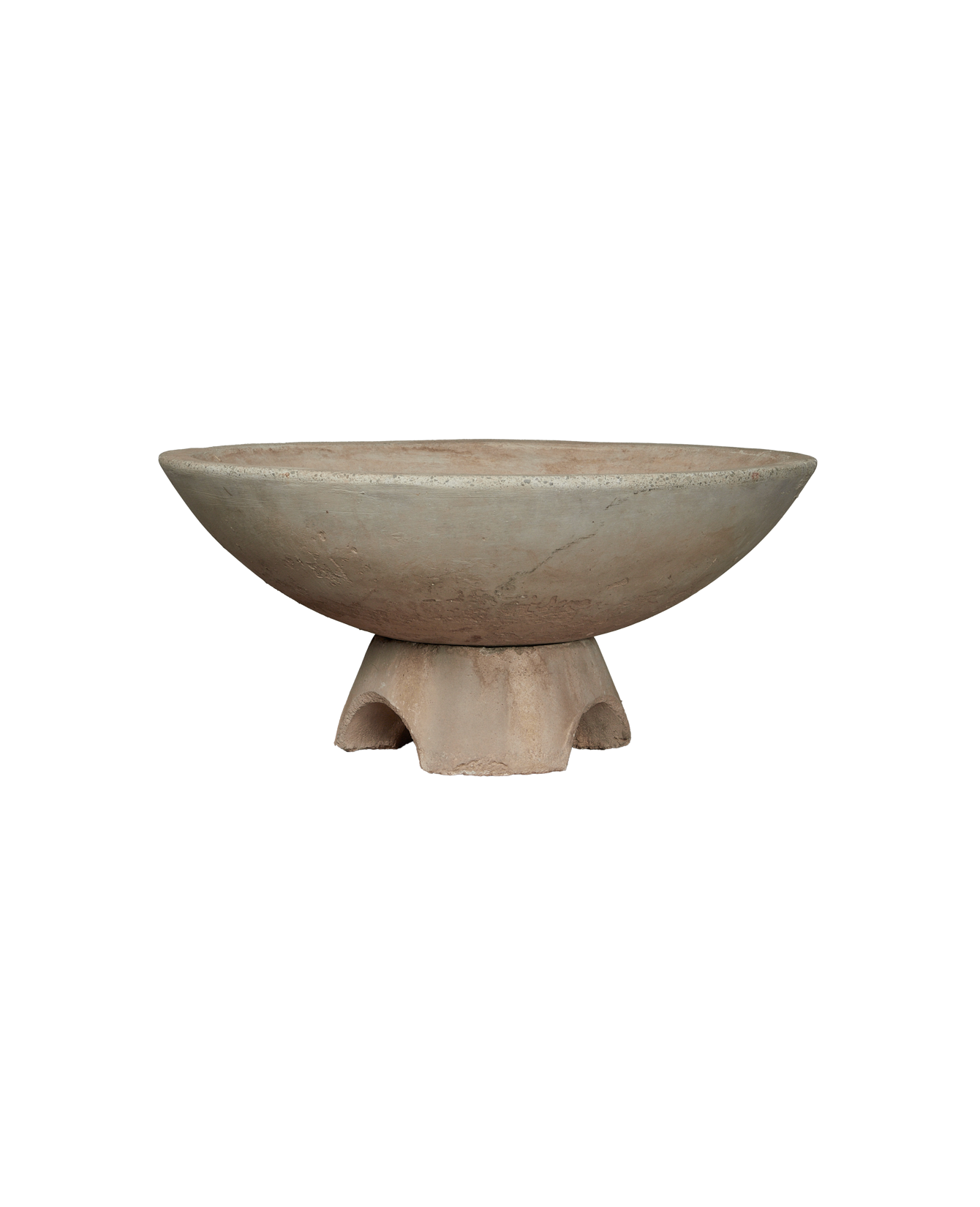 Antique Fluted Stone Vasque from Greece made of Cement